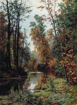 Gehölz Werke - Park in Pavlovsk 1889 klassische Landschaft Ivan Ivanovich Bäume